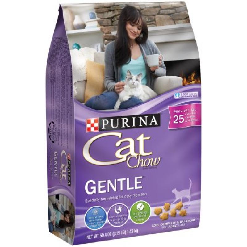 Purina Cat Chow Gentle Cat Food 3.15 lb. Bag