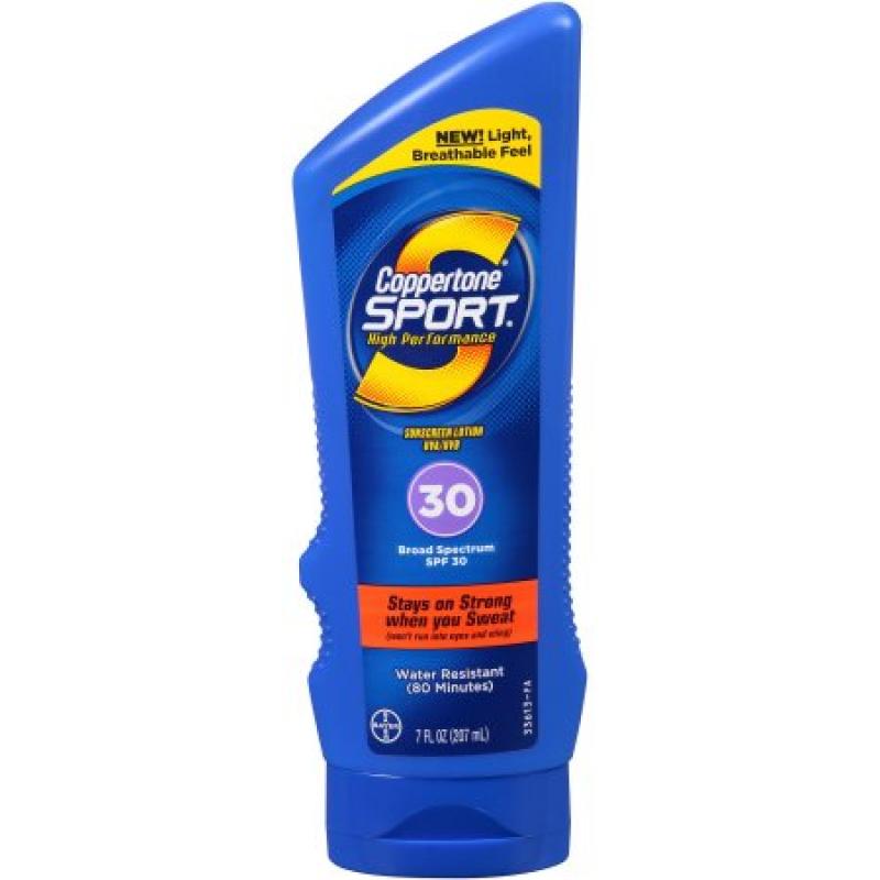 Coppertone Sport Sunscreen Lotion SPF 30, 7.0 FL OZ