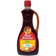 Aunt Jemima Natural Butter Flavor Lite Syrup, 24.0 FL OZ
