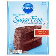Pillsbury Moist Supreme Devil&#039;s Food Sugar Free Cake Mix, 16 oz