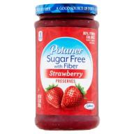 Polaner Sugar Free with Fiber Strawberry Preserves, 13.5 OZ