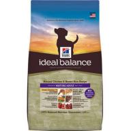 Hill&#039;s Ideal Balance Mature Adult Natural Chicken & Brown Rice Recipe Dry Dog Food, 4 lb bag