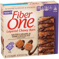 Fiber One™ Salted Caramel & Dark Chocolate Layered Chewy Bars 5 ct Box
