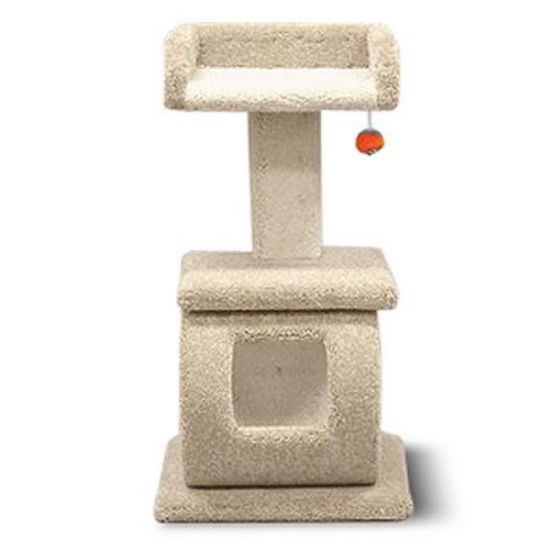 Kitty Play Tunnel Cat Furniture with Shelf and Ball