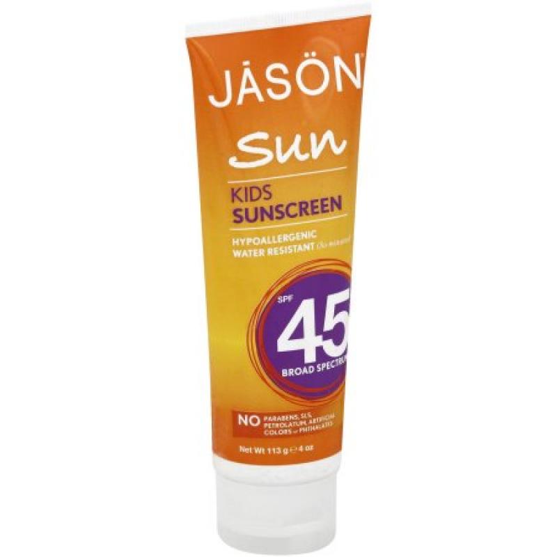 JASON Sun Kids Broad Spectrum Sunscreen, SPF 45, 4 oz