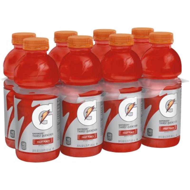 Gatorade Thirst Quencher Fruit Punch Sports Drink, 8 Ct/160 Fl Oz