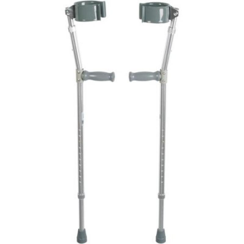 Drive Medical Lightweight Walking Forearm Crutches, Adult