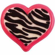 Wilton 4-Cavity Candy Mold, Animal Print Heart 2115-1800