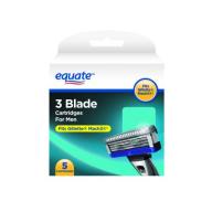 Equate 3 Blade Cartridges for Men, 5 ct