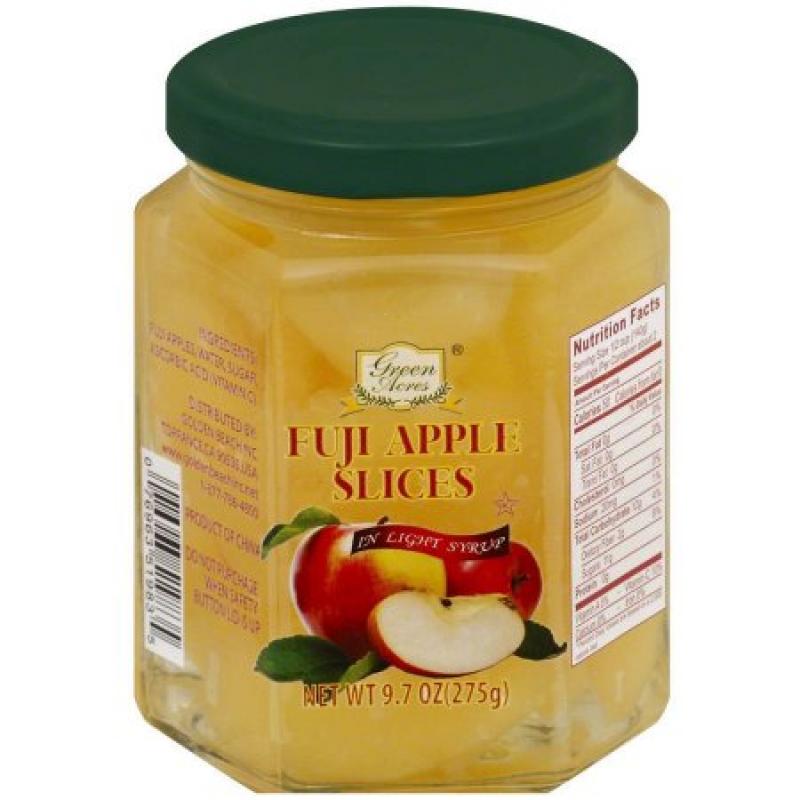 Green Acres Fuji Apple Slices in Light Syrup, 9.7 oz, (Pack of 12)