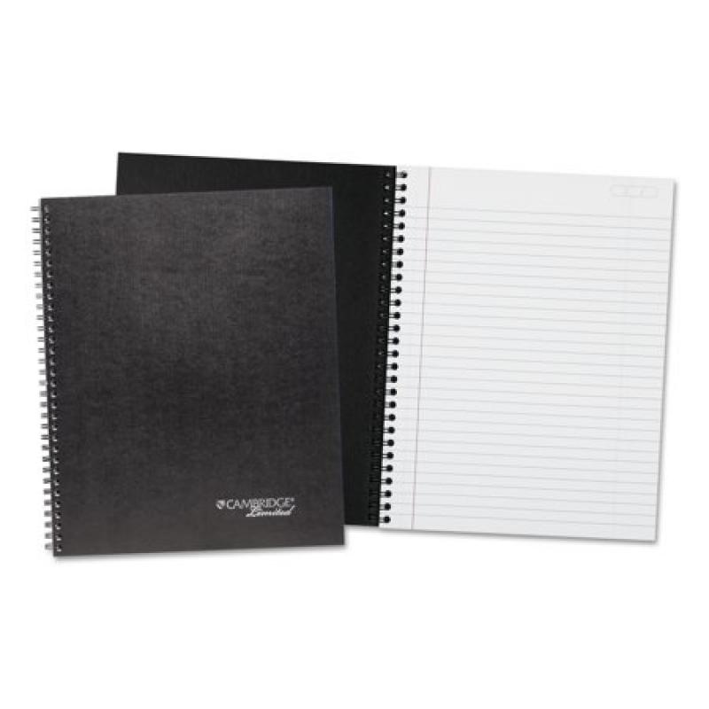 Cambridge Limited Wirebound Business Notebook Plus Pack, 9 1/2 x 7 1/4, Black, 80 Sheets, 3/Pack