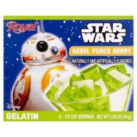 Disney Royal Rebel Force Berry Gelatin, 1.55 oz, 6 pack