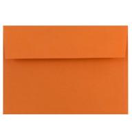 JAM Paper 4 Bar A1 Invitation Envelopes, 3 5/8" x 5 1/8", Stardream Metallic Mango, 250/pack