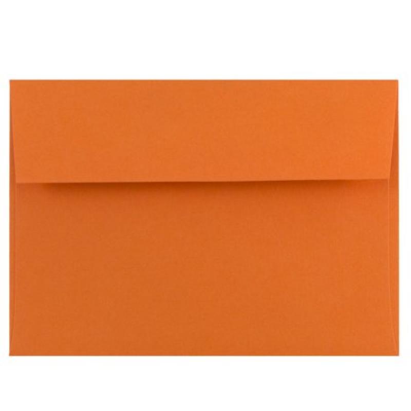 JAM Paper 4 Bar A1 Invitation Envelopes, 3 5/8" x 5 1/8", Stardream Metallic Mango, 250/pack