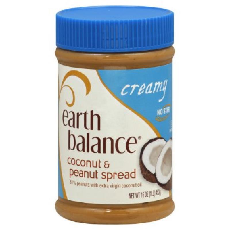 Earth Balance Coconut & Peanut Spread, Creamy, 16 Oz