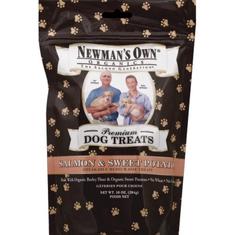 Newman&#039;s Own Dog Treats, Premium, Salmon and Sweet Potato, 10 oz, 6-Pack