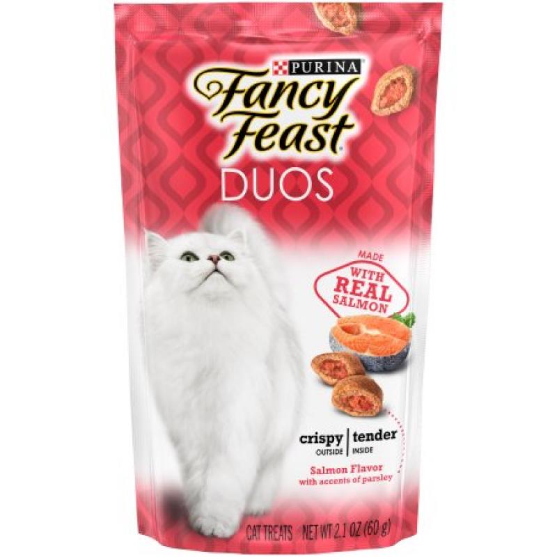 Purina Fancy Feast Duos Salmon Flavor Cat Treats 2.1 oz. Pouch