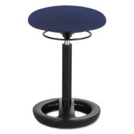 Safco Twixt Desk Height Ergonomic Stool, 22 1/2" High, Blue Fabric