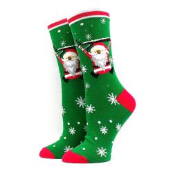 Women's Christmas Socks Interesting Christmas Santa Claus Snowflake Elk Cotton Crew Happy Socks Men's New Year Interesting Soken