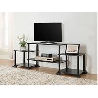 3-cube Media Entertainment Center for Tvs up to 40" Plasma Television Cabinets Flat Screen Stand Stands Storage Organizer Home Living Room Furniture Black Sale Modern (1)