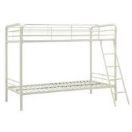 DHP Twin Over Twin, Metal Bunk Bed - White