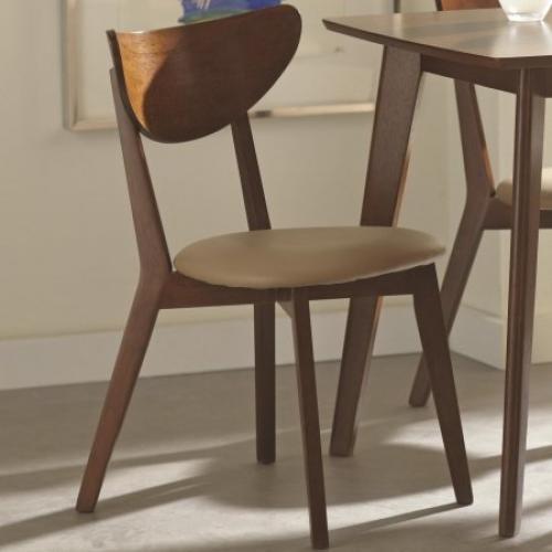 Coaster 103062 Home Furnishings Side Chair (Set of 2), Chestnut