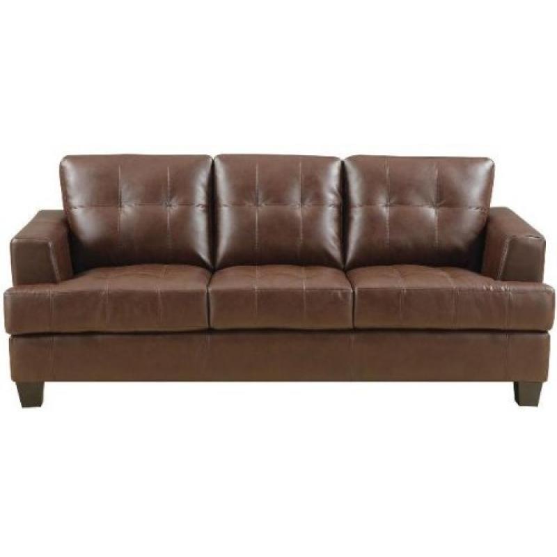 Coaster Home Furnishings Contemporary Sofa, Dark Brown
