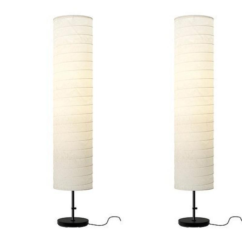 Ikea 301.841.73X2 Holmo Floor Lamp, 46-Inch, Set of 2