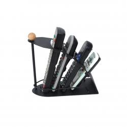 Remote Control Organizer, Space Saving Metal TV Remote Control Storage Organizer/Caddy/Rack/Organizer, Black Pretty Handy Remote Control Tidy Remote Holder and TV Remote Organizer