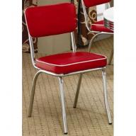 Coaster Home Furnishings Contemporary Dining Chair, Red, Set of 2