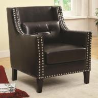 Coaster Home Furnishings Accent Chair, Dark Brown/Black