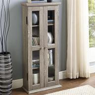 WE Furniture 41" Wood Media Cabinet - Driftwood