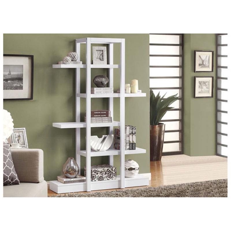 Monarch Open Concept Display Etagere, 71-Inch, White