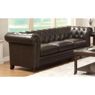 Coaster Home Furnishings Sofa, Black/Dark Brown