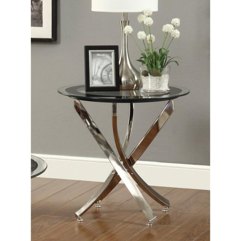 Coaster Home Furnishings 702587 Contemporary End Table, Chrome