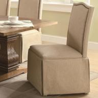 Coaster Home Furnishings 103713 Traditional Side Chair, Beige, Set of 2