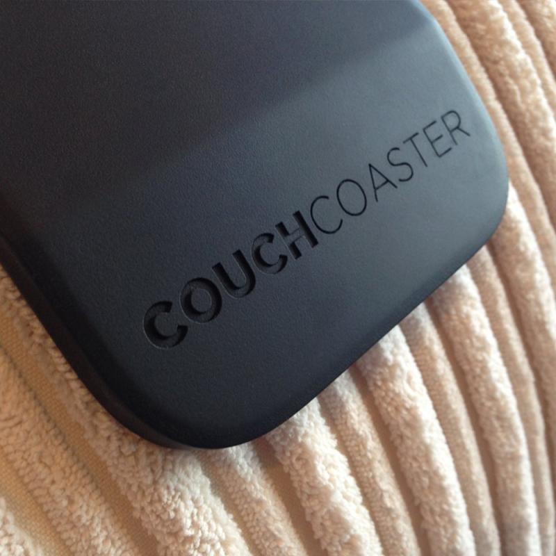 CouchCoaster - The ultimate drink holder for your sofa, Jet Black