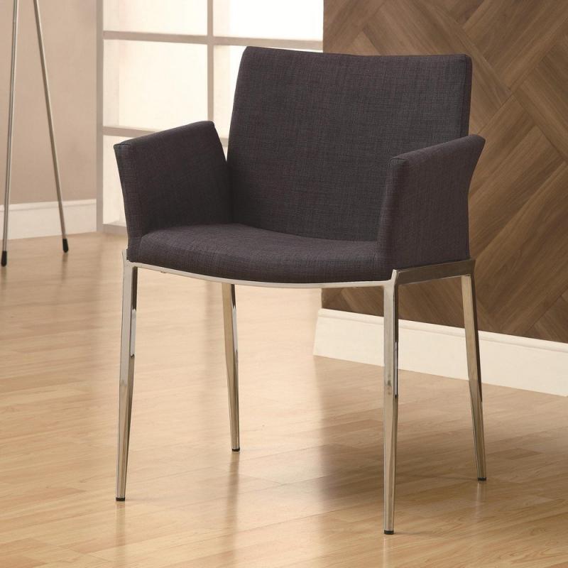 Coaster Home Furnishings Contemporary Dining Chair, Dark Grey