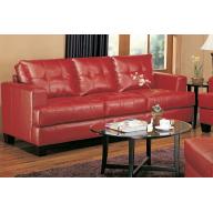 Coaster Home Furnishings Casual Contemporary Sofa, Red