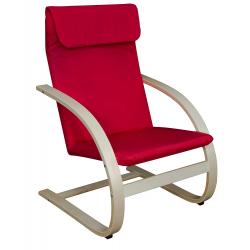 Niche Mia Reclining Bentwood Chair,Natural/Red