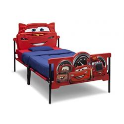 Delta Children Plastic 3D-Footboard Twin Bed, Disney/Pixar Cars