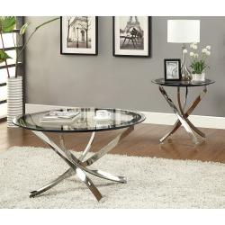 Coaster Home Furnishings 702587 Contemporary End Table, Chrome
