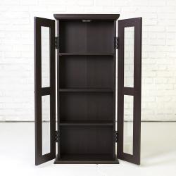 WE Furniture 41" Media Storage Cabinet, Espresso