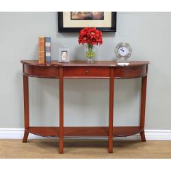 Frenchi Home Furnishing Console Sofa Table with Drawer, Walnut