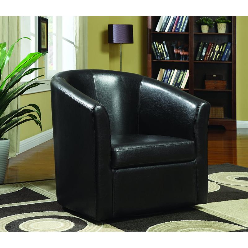 Coaster Home Furnishings Contemporary Accent Chair, Dark Brown/Dark Brown