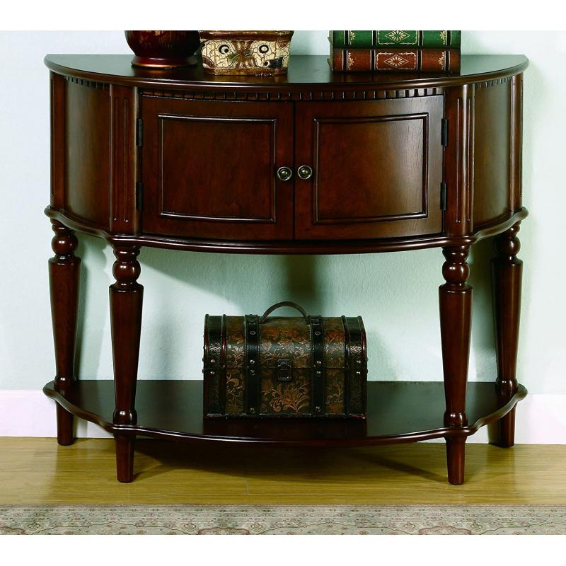 Coaster Storage Entry Way Console Table/Hall Table, Brown Finish