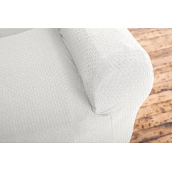 Amalio Collection Deluxe Strapless Slipcover. Form Fit, Slip Resistant, Stylish Furniture Shield / Protector Featuring Plush, Heavyweight Fabric. By Home Fashion Designs Brand. (Sofa, Ivory)