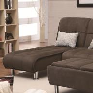 Coaster Home Furnishings Transitional Chaise, Brown