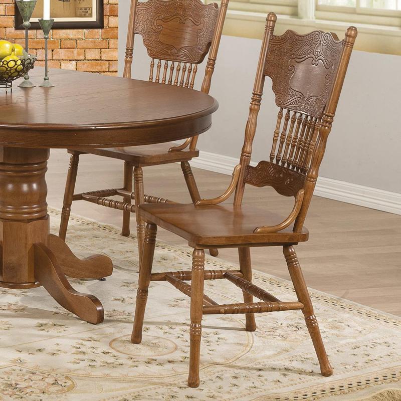 Coaster Home Furnishings 104262 Country Dining Chair, Oak, Set of 2
