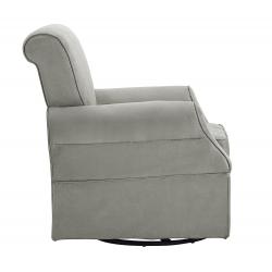 Baby Relax The Kelcie Nursery Swivel Glider Chair and Ottoman Set, Grey